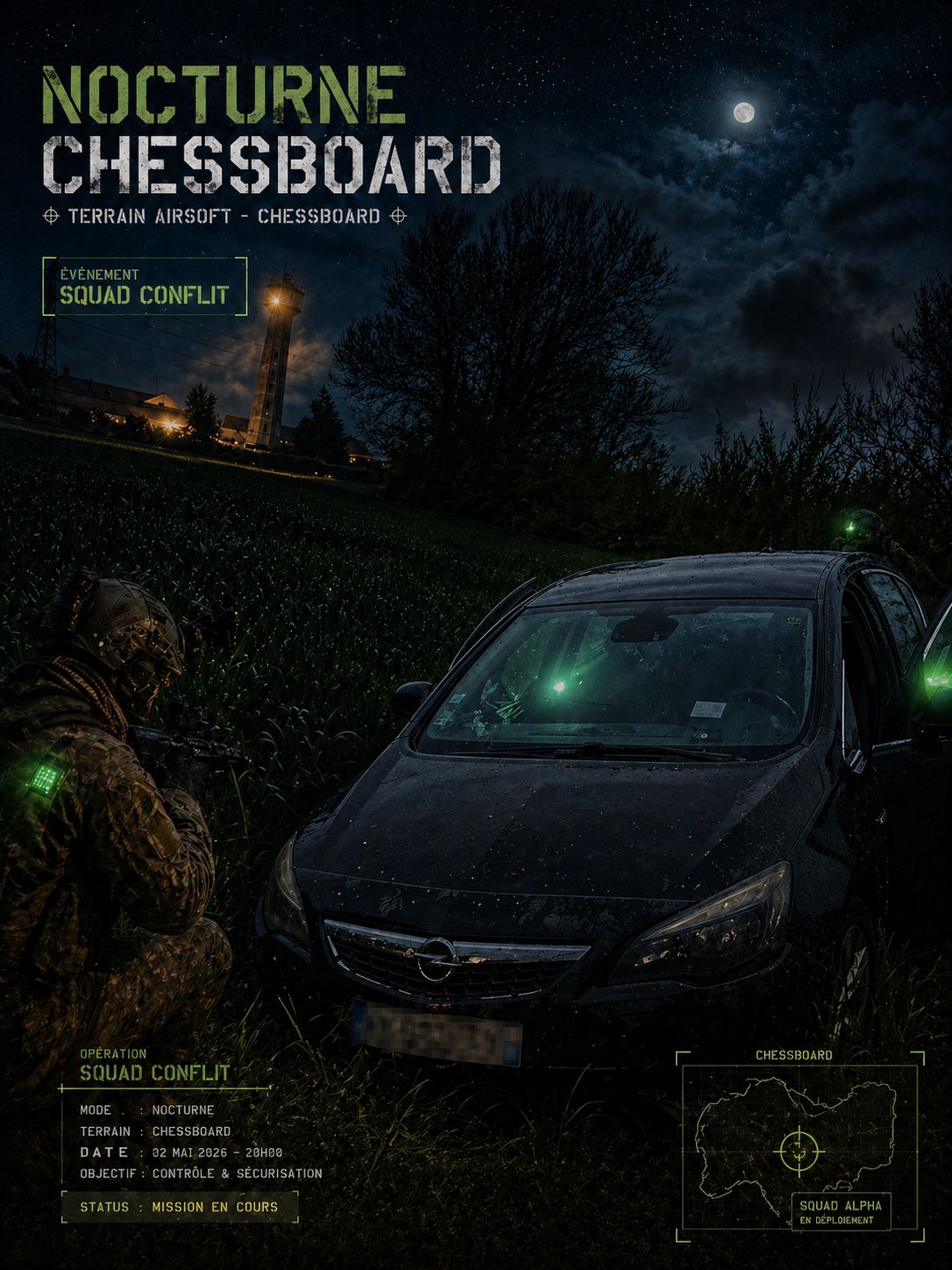 NOCTURNE CHESSBOARD